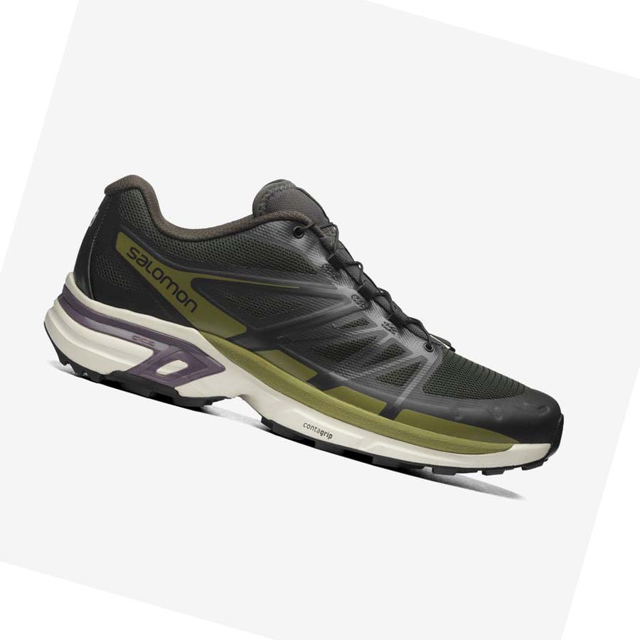 Tenis Salomon XT-WINGS 2 Mujer Negros Verde Oliva | MX 2640DFM